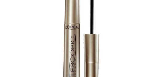 L’Oreal Paris Makeup Telescopic Original Lengthening, Lash Separating Mascara with Dual Precision Brush, Washable, Blackest Black, 0.27 Fl Oz., 1 Count